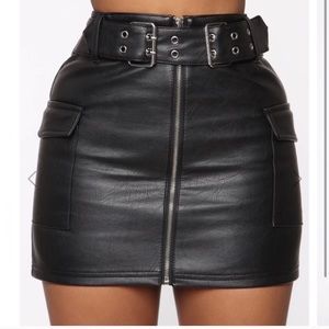 Leather skirt